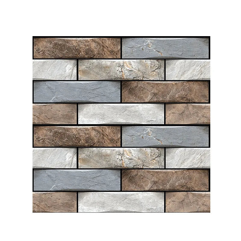 Rynx | Self-Adhesive Tile Wall Sticker | 3D PVC Covers for Kitchen Cupboard Bathroom | Waterproof Home Decor Wallpaper