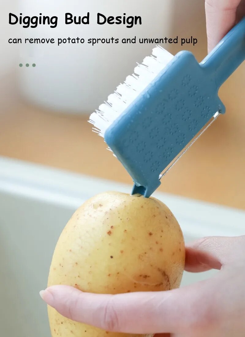 Rynx | 5in1 Stainless Steel Peeler Grater Kitchen Brush
