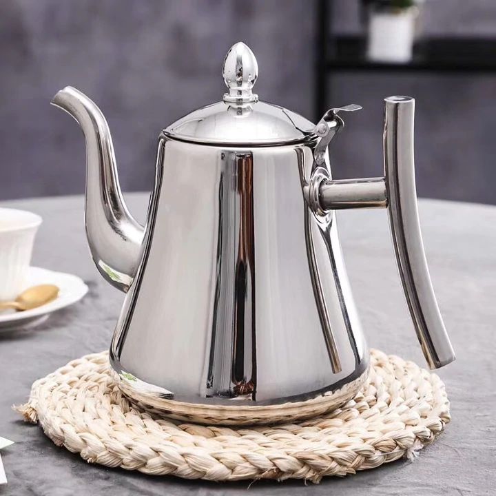 RYNX | Best Induction Kettle With Filter - Sustainable Stainless Steel Teapot Silver