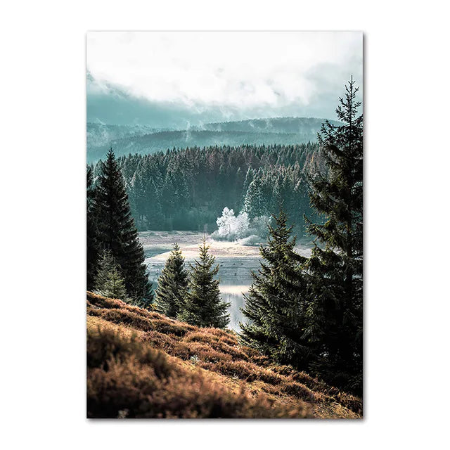 Rynx | from a picturesque forest lake on canvas
