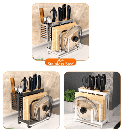 Rynx | Stainless Steel Kitchen Utensils Organizer Drying Rack