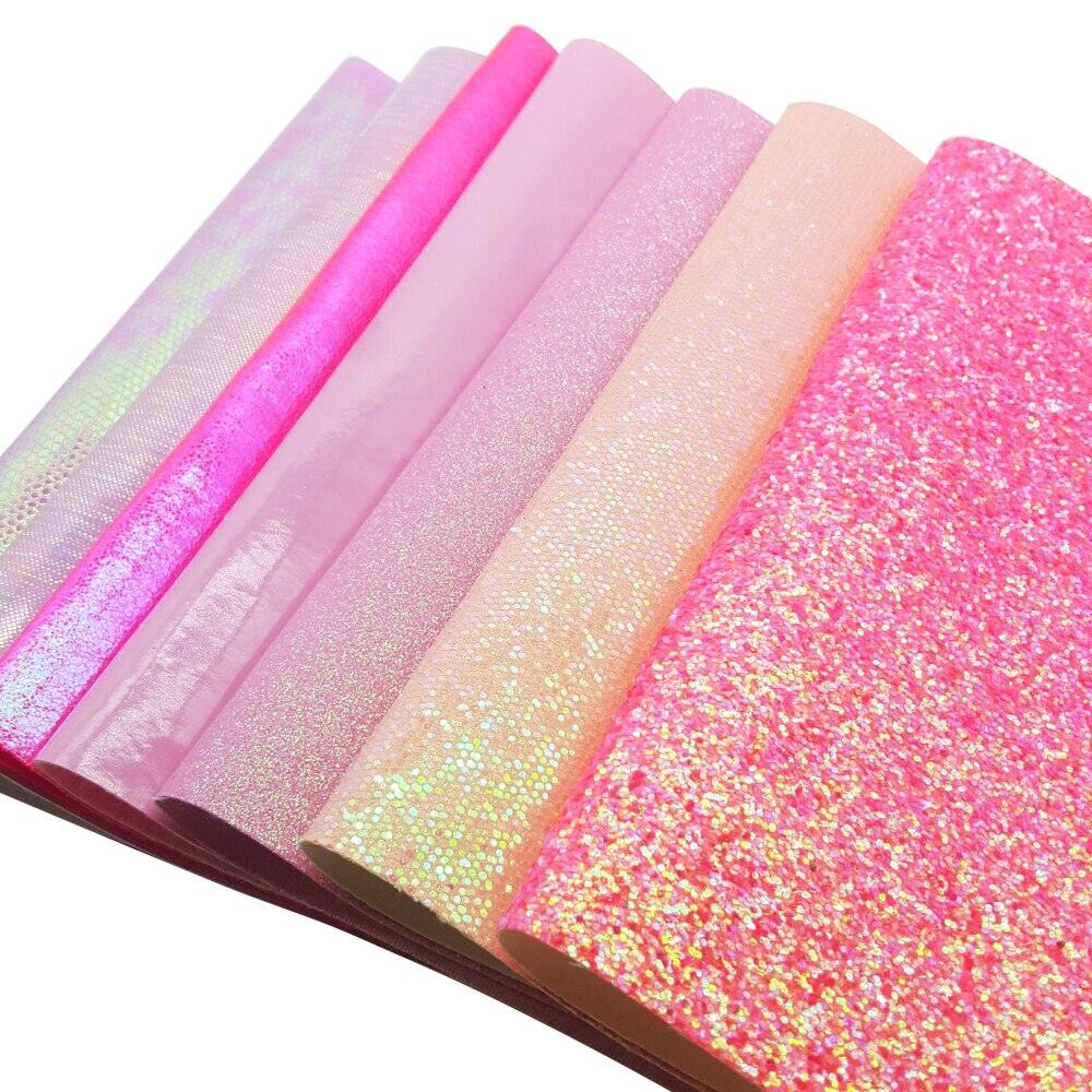 Rynx | Sparkling Pink Faux Leather Crafting Sheets - Elevate your DIY projects
