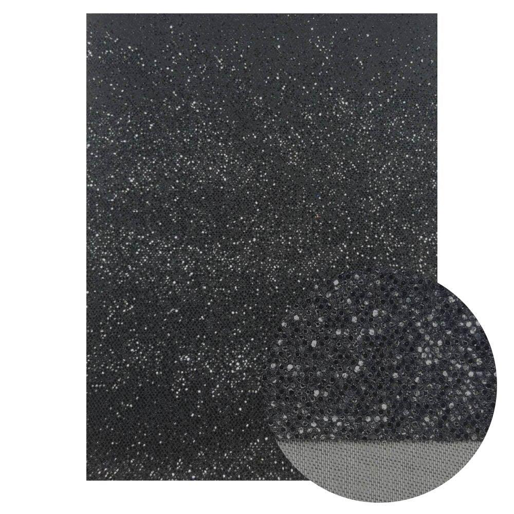 Rynx | Sparkling Black Faux Leather Craft Set - Essential DIY Supplies