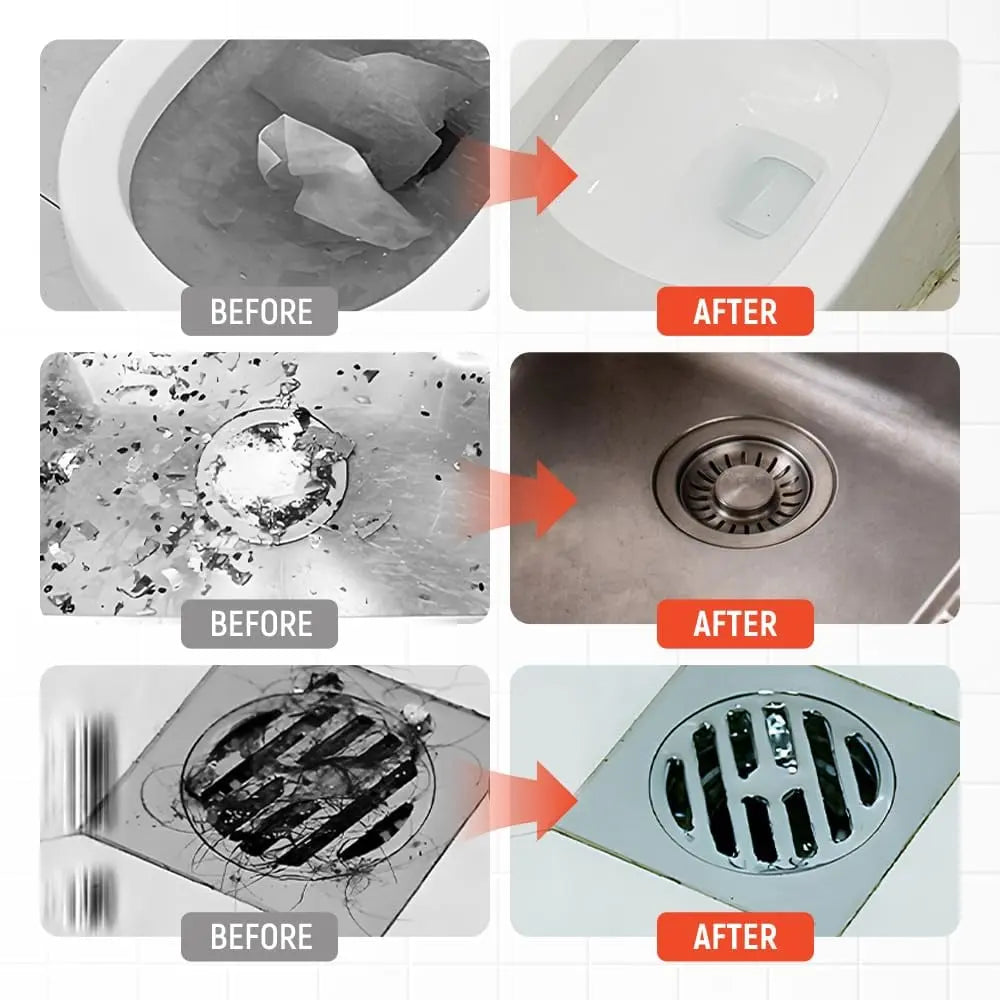 Rynx | High Pressure Drain Cleaner for Toilet Clogs