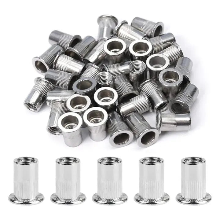 Rynx | High-Quality Nutsert Set with Countersunk Head (100 Pieces)