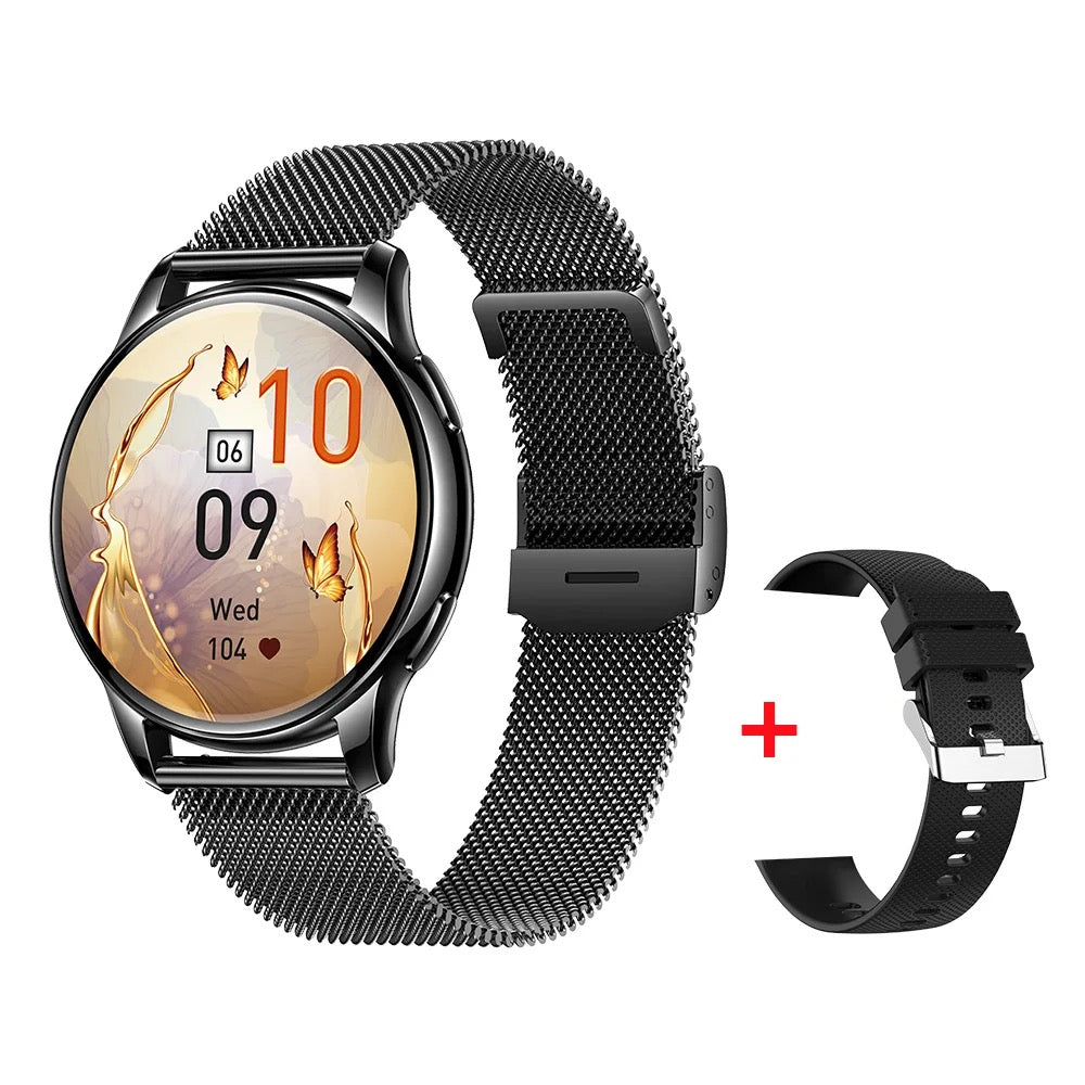 Rynx | Smartwatch with HD display, Bluetooth call, heart & sleep monitor, IP68 waterproof, Android/iOS