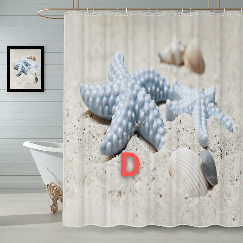 Rynx | 4pcs Bathroom Shower Curtain