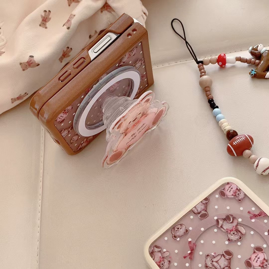 Rynx | My little teddy bear! Designer Magsafe case for Samsung Galaxy Z Flip with Magsafe holder and charm
