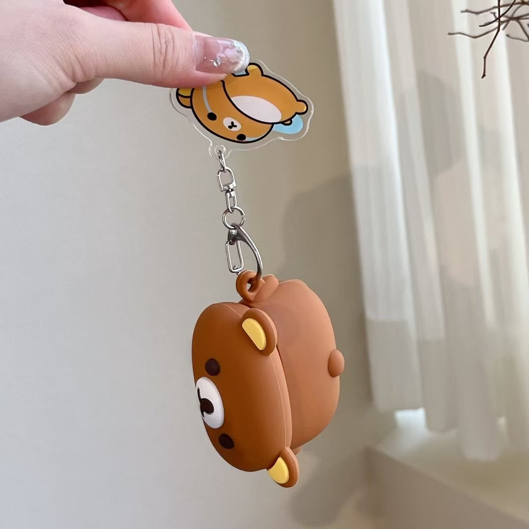 Rynx | Cute Bear 3D Silicone AirPods Case with Keychain