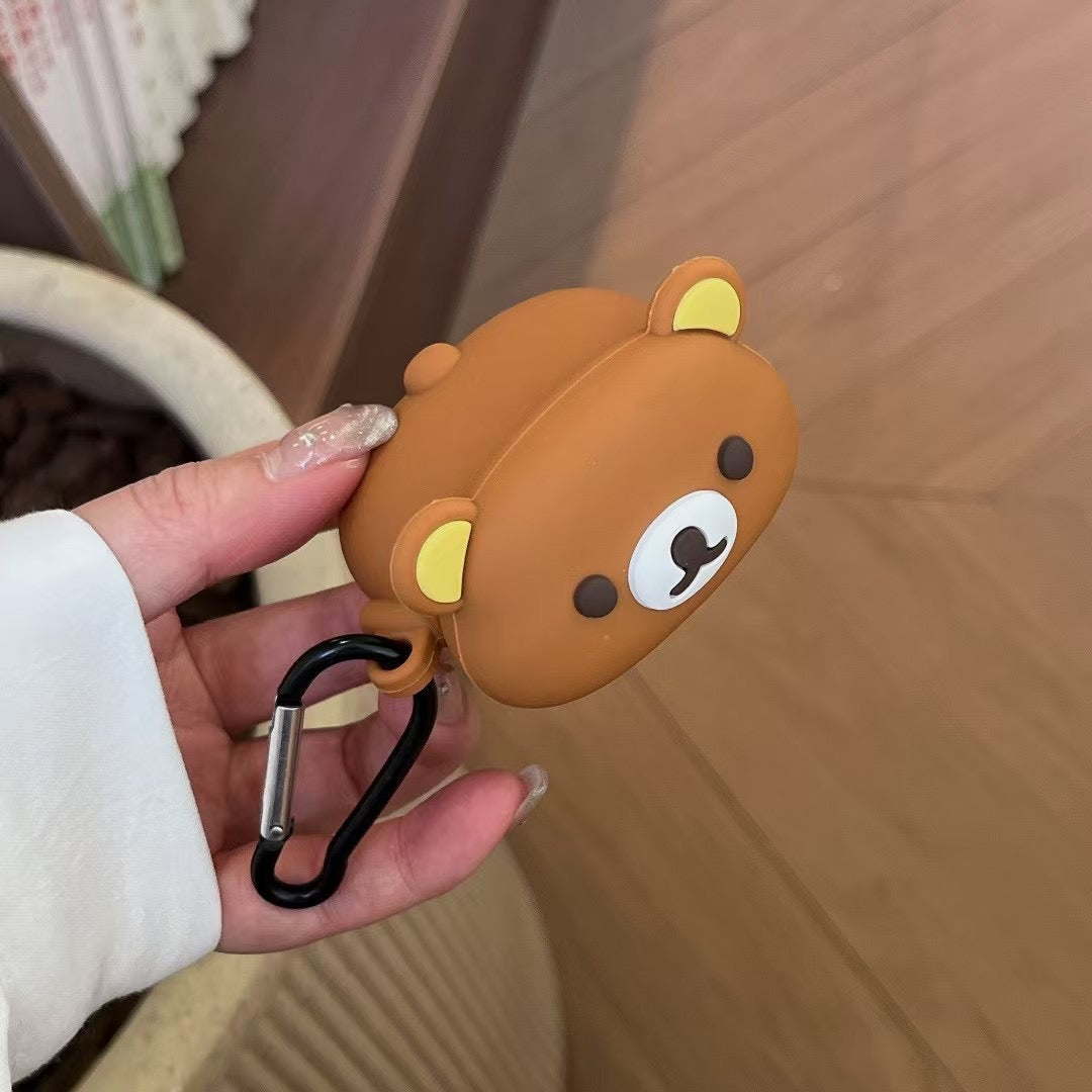 Rynx | Cute Bear 3D Silicone AirPods Case with Keychain