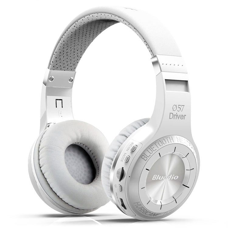 RYNX | Bluedio H+ Turbine Wireless Bluetooth 4.1 Stereo Headphones Headset with Mic & Micro SD Card Slot & FM Radio, For iPhone, Samsung, Huawei, Xiaomi, HTC and Other Smartphones, All Audio Devices(White)
