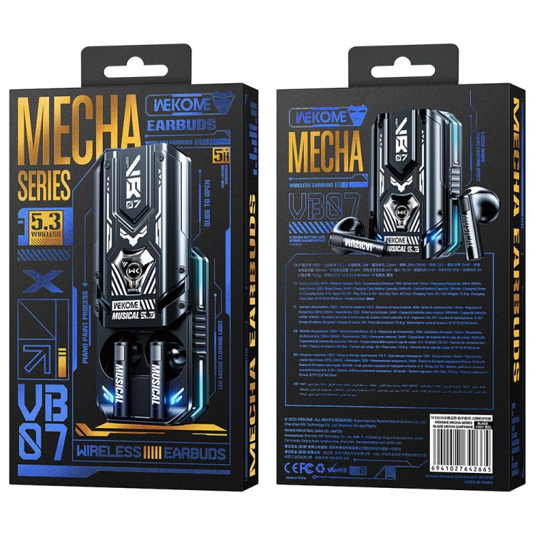 RYNX | WEKOME VB07 Mecha Series Blade Wireless Bluetooth Earphone (White)