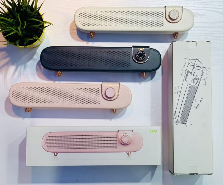 RYNX | EWA L102 Classic Style Retro Bluetooth Wireless Speaker, Support TF/AUX(Pink)