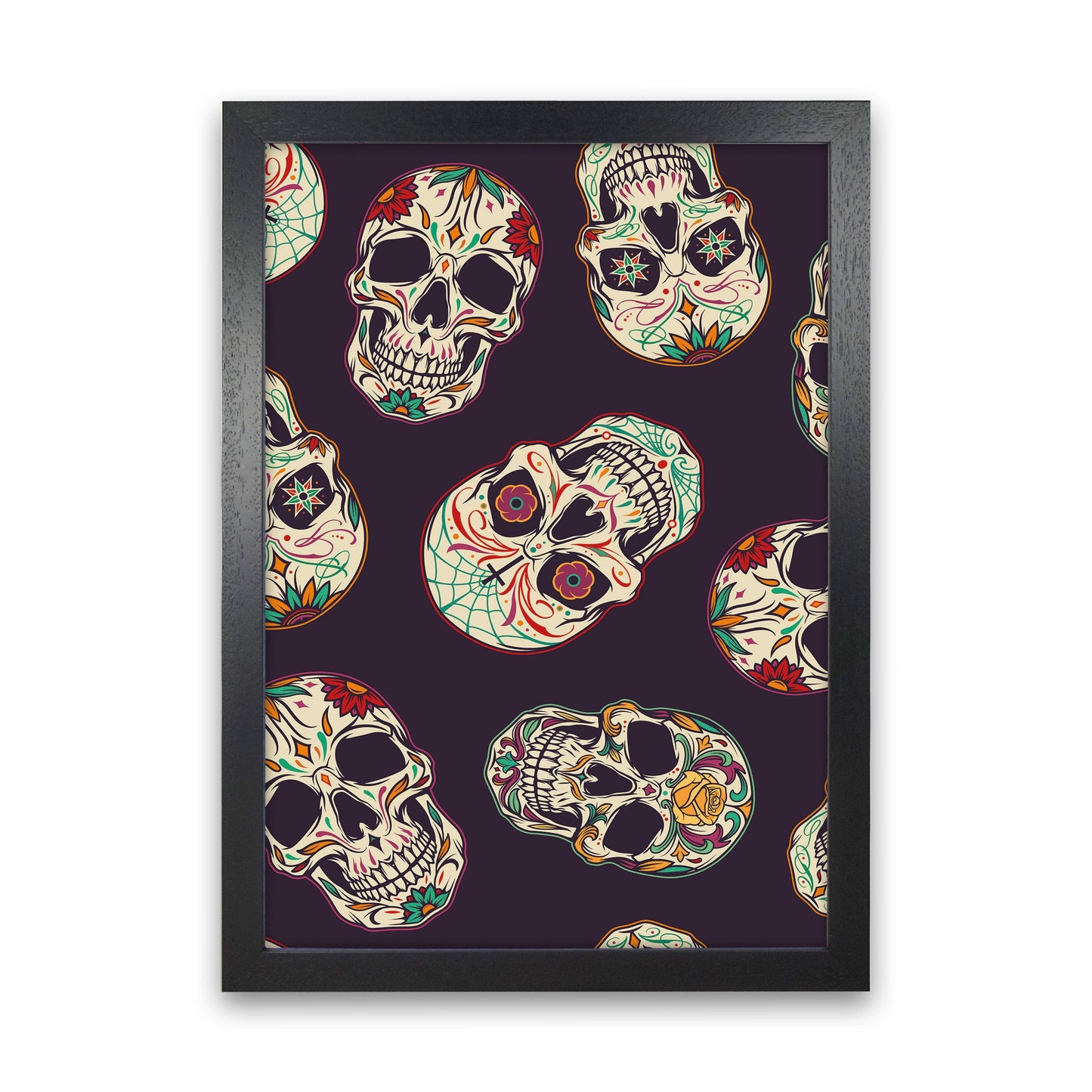 Rynx | Day Of The Dead Skull Art Print by Jason Stanley