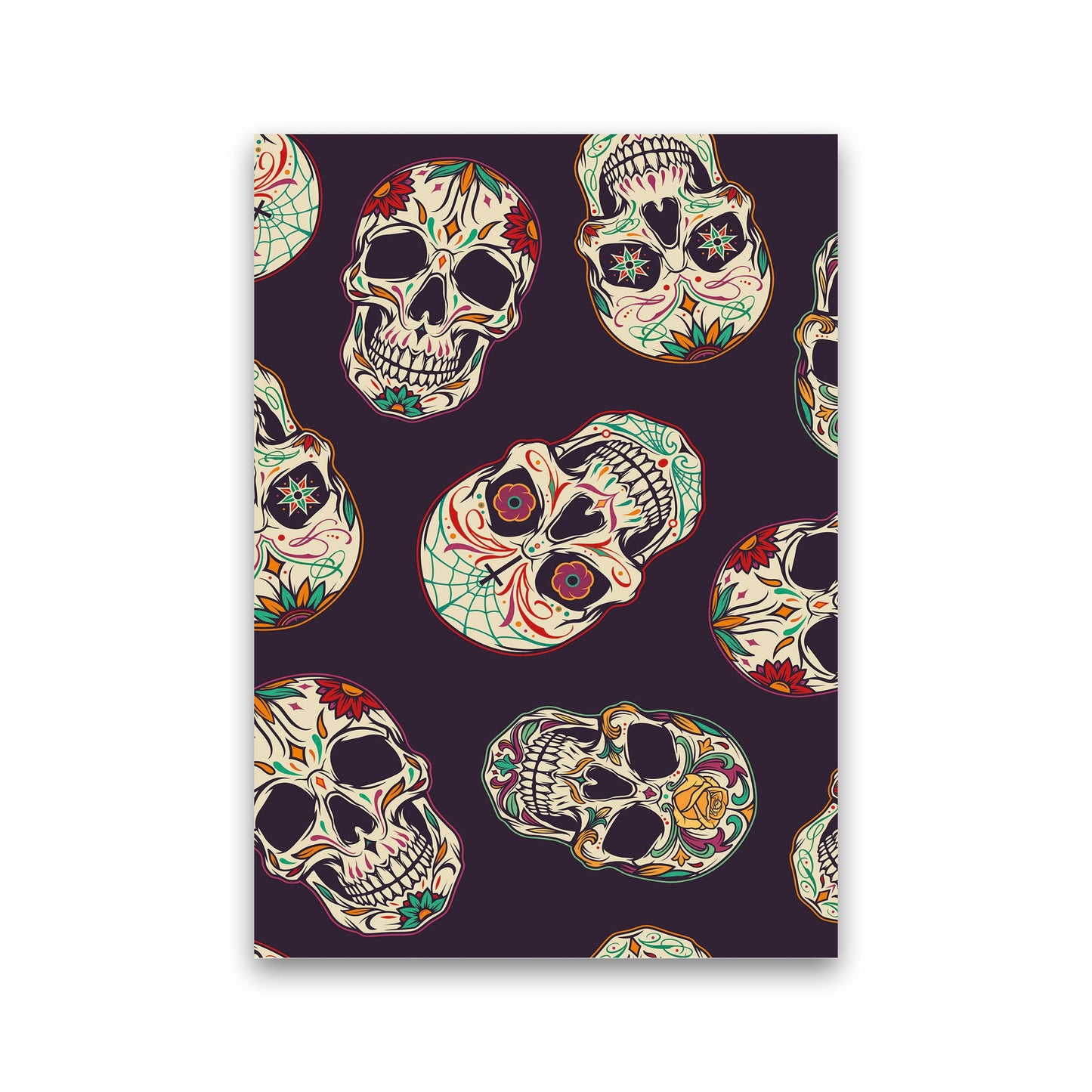 Rynx | Day Of The Dead Skull Art Print by Jason Stanley