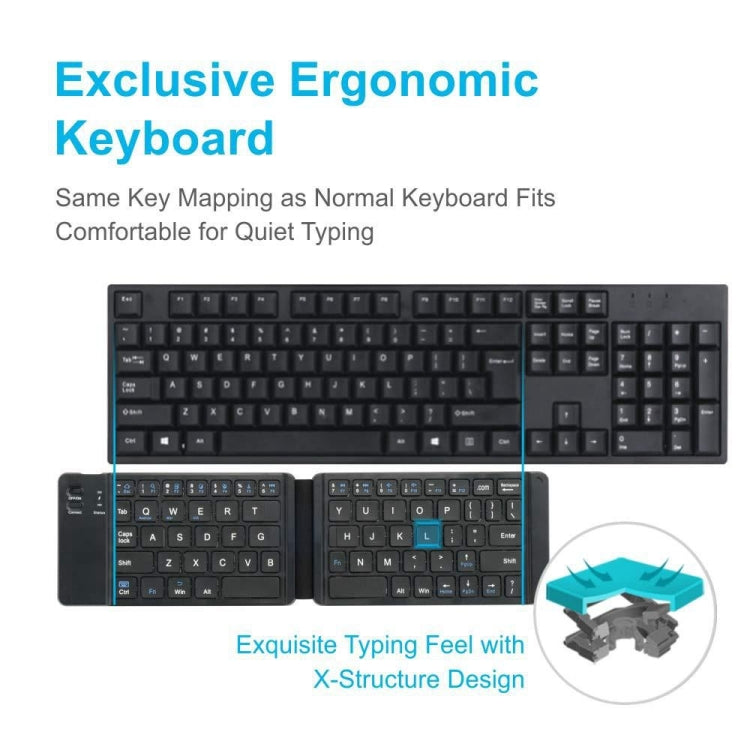 Rynx | Mini Wireless Bluetooth Folding Keyboard (White)
