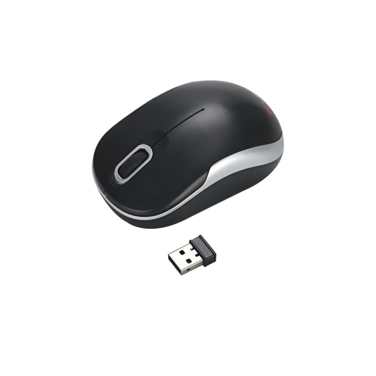 Rynx | MC Cable MC-61CB 2.4GHz Wireless Mouse + 22-Key Numeric Keypad Keyboard with USB Receiver Set for Computer PC Laptop (Black)
