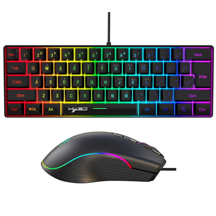 Rynx | HXSJ V700B+A867 Wired RGB Backlit Keyboard and Mouse Set