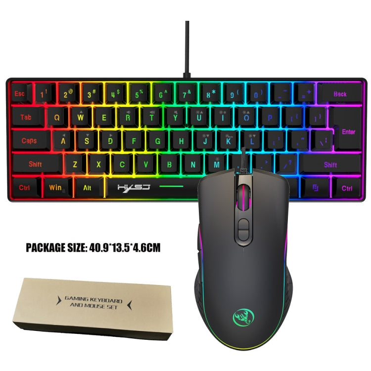 Rynx | HXSJ V700B+A867 Wired RGB Backlit Keyboard and Mouse Set