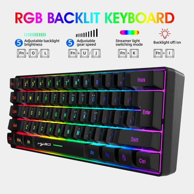 Rynx | HXSJ V700B+A867 Wired RGB Backlit Keyboard and Mouse Set
