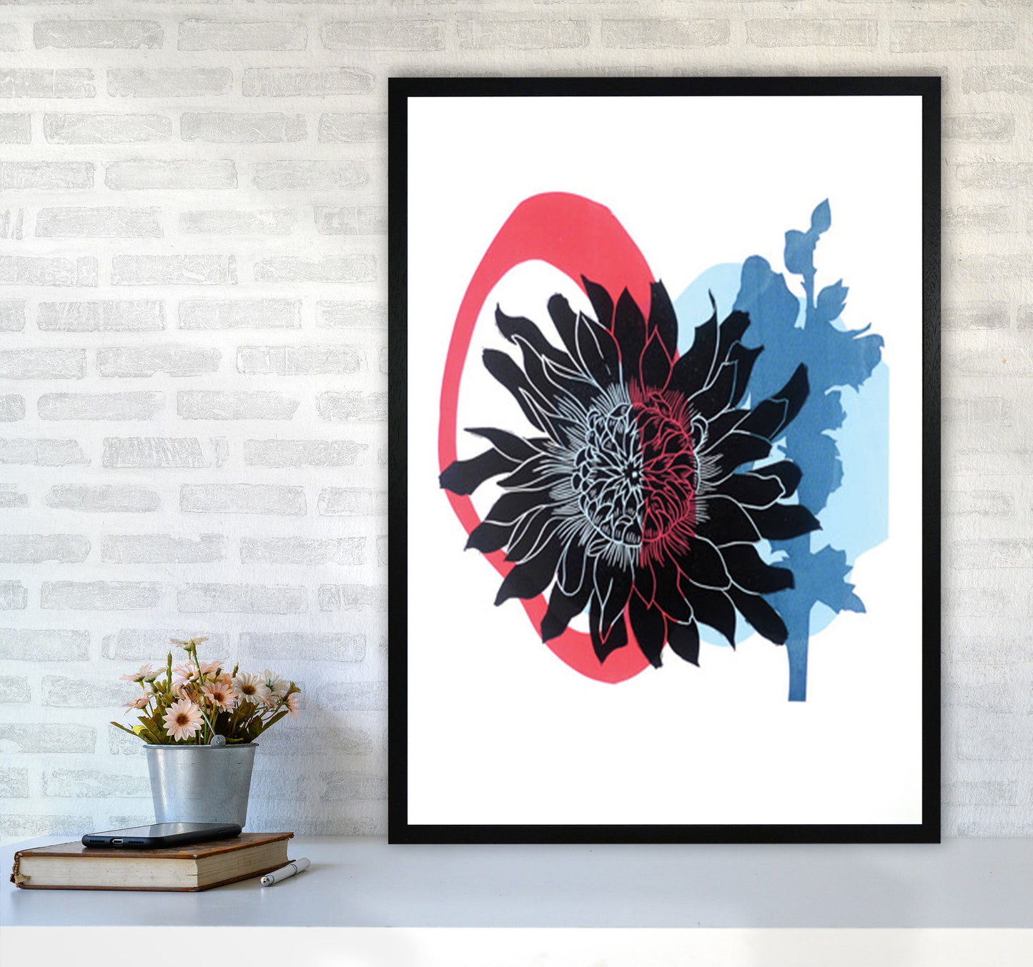 Rynx | Dahlia PLpostcard Art print by Kate Heiss