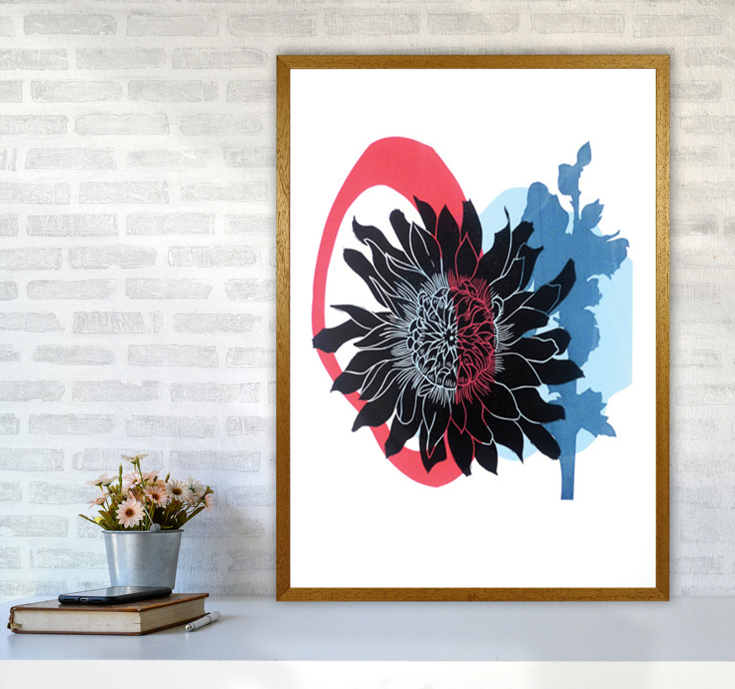 Rynx | Dahlia PLpostcard Art print by Kate Heiss