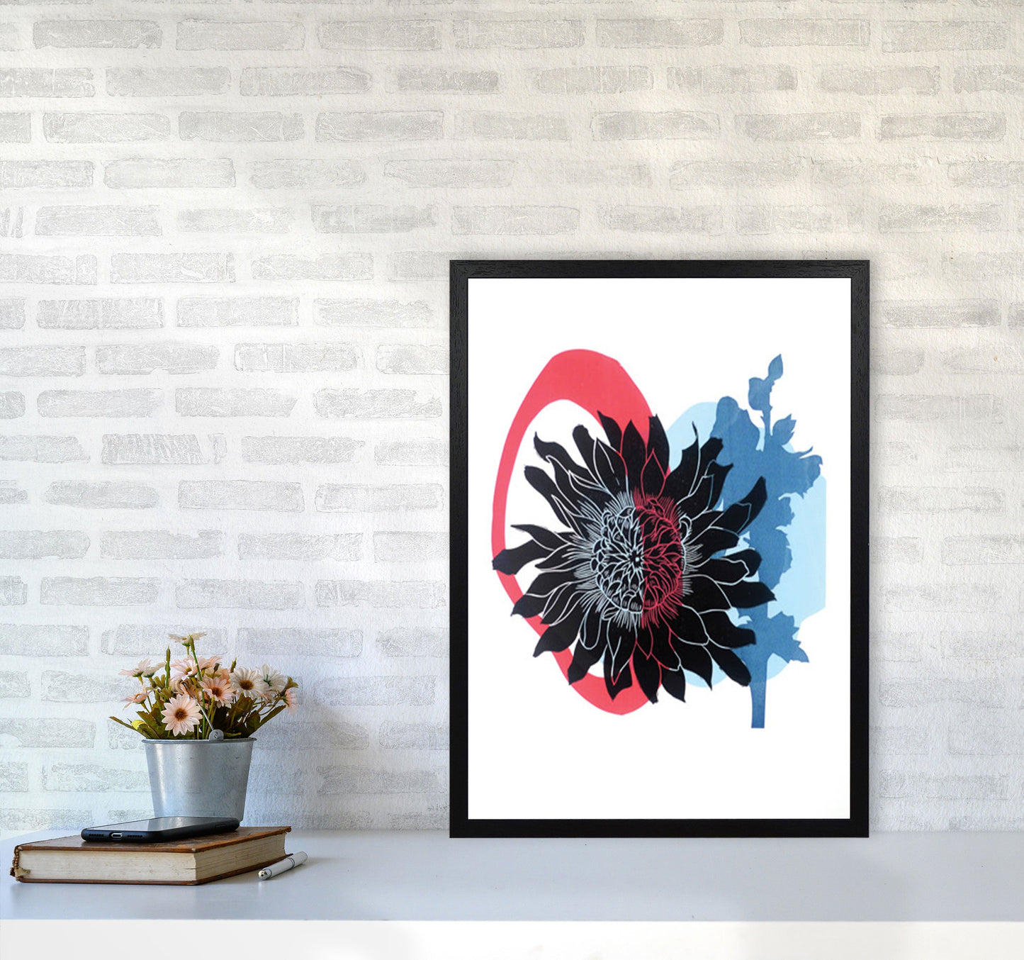 Rynx | Dahlia PLpostcard Art print by Kate Heiss