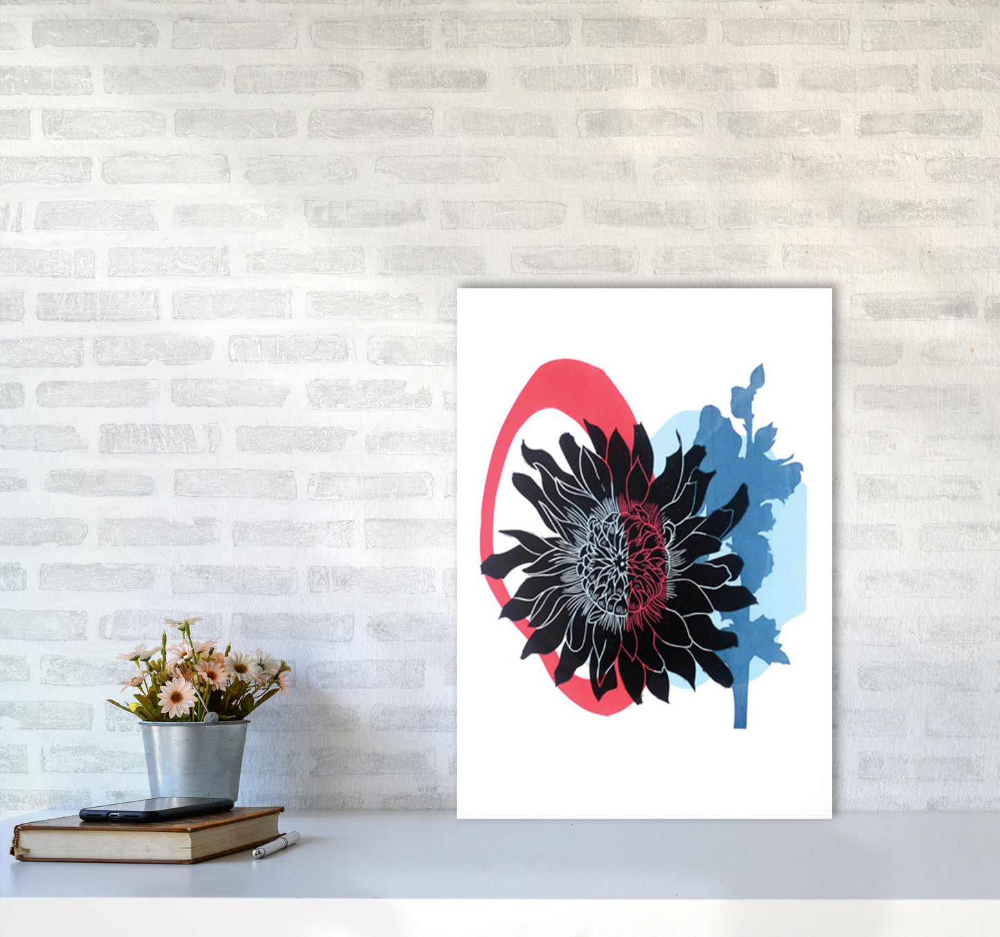 Rynx | Dahlia PLpostcard Art print by Kate Heiss