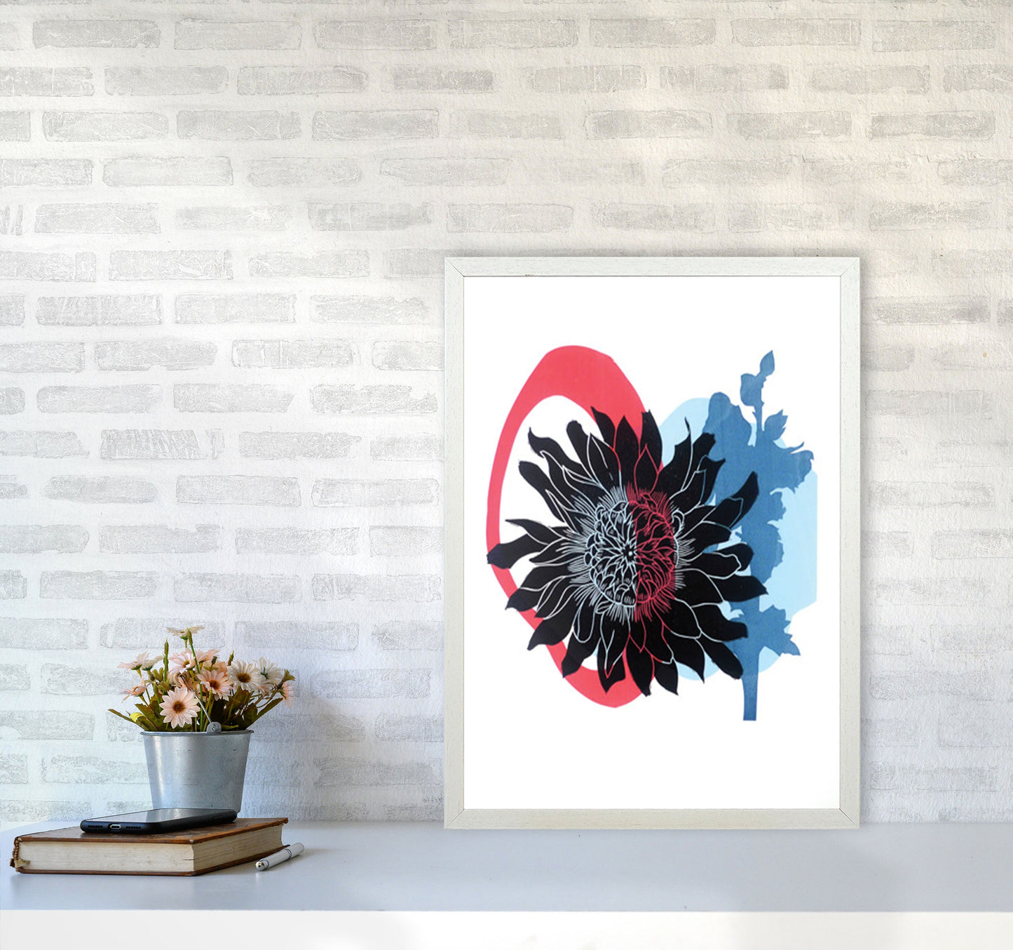 Rynx | Dahlia PLpostcard Art print by Kate Heiss