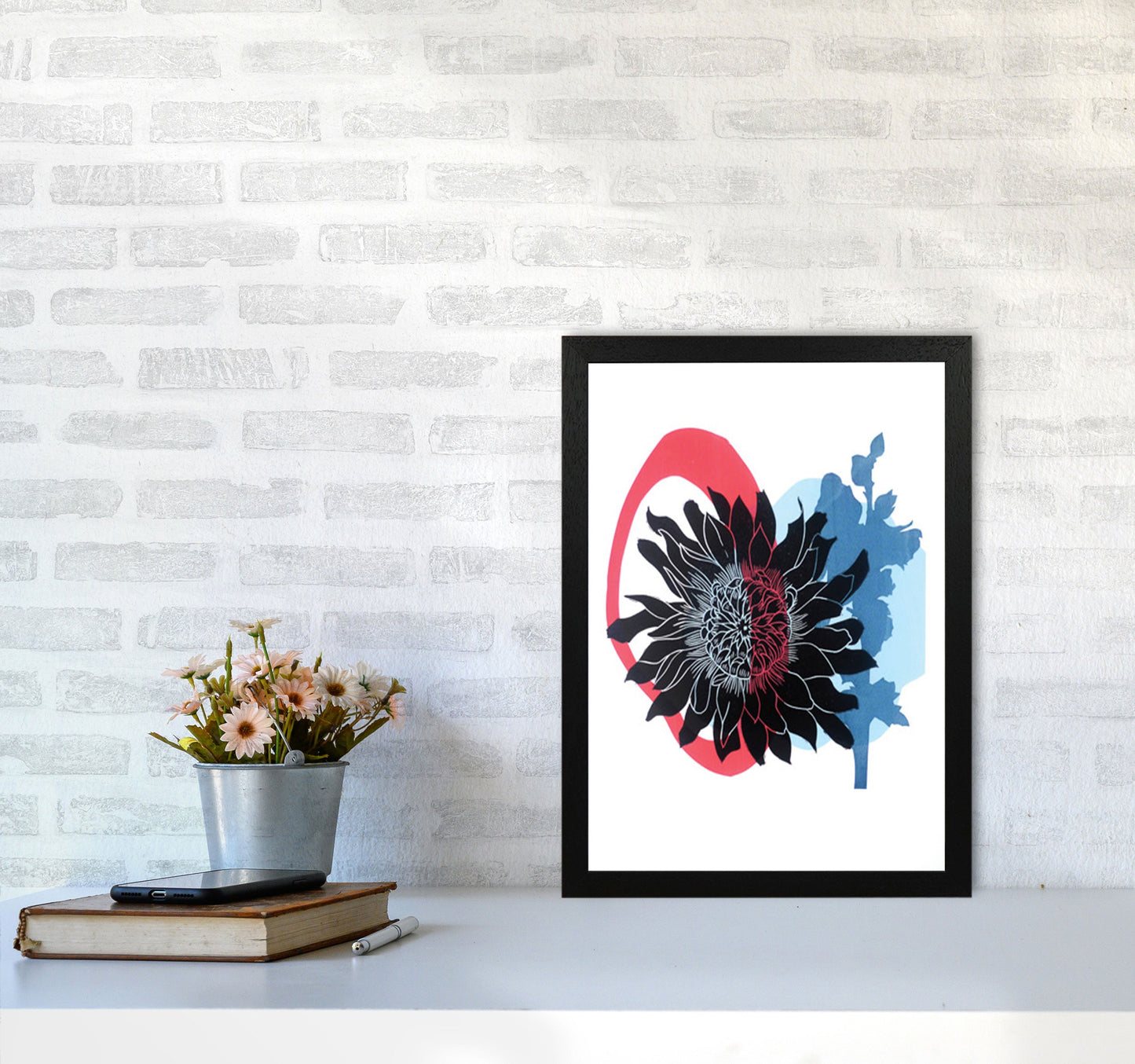Rynx | Dahlia PLpostcard Art print by Kate Heiss