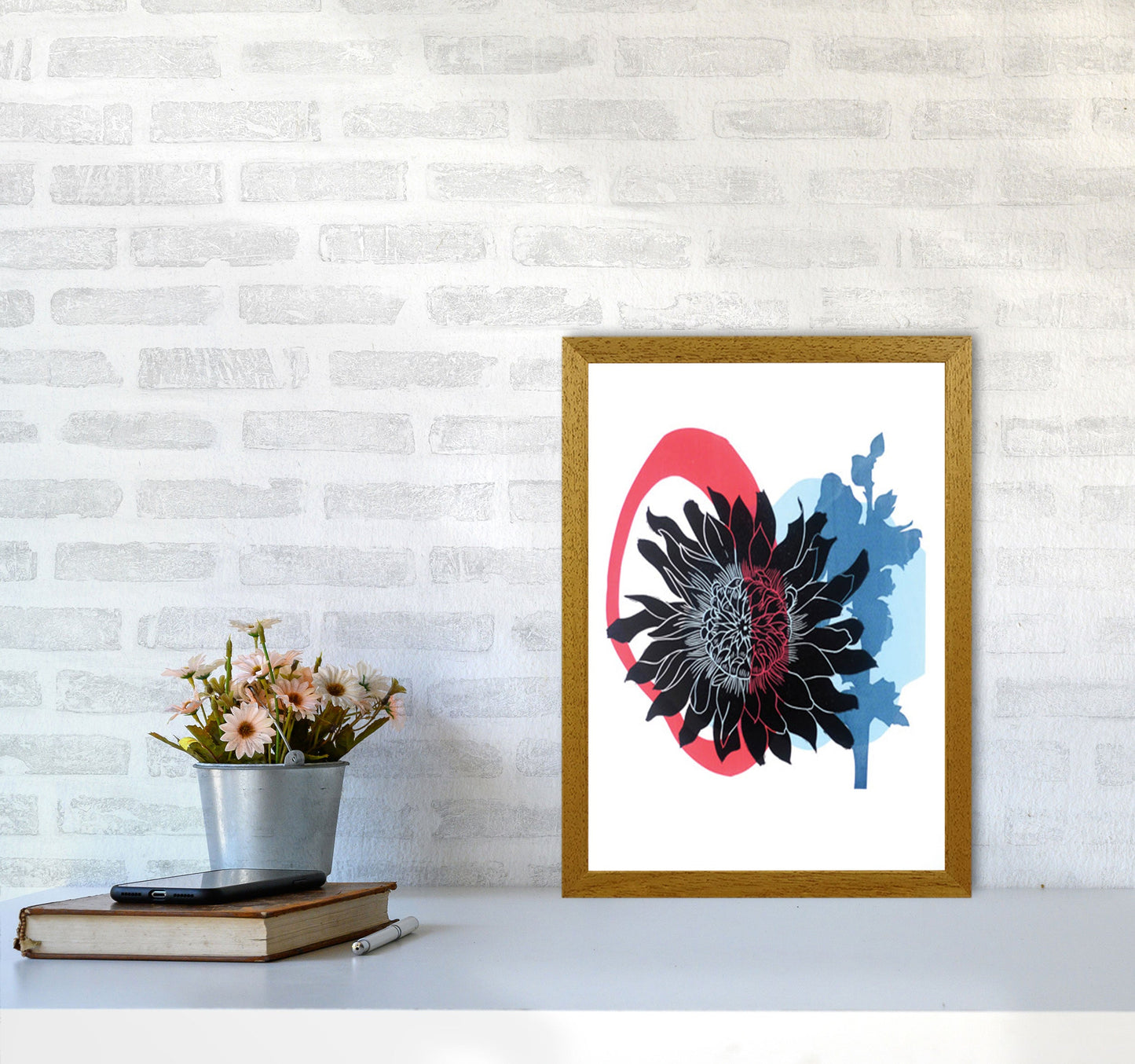 Rynx | Dahlia PLpostcard Art print by Kate Heiss