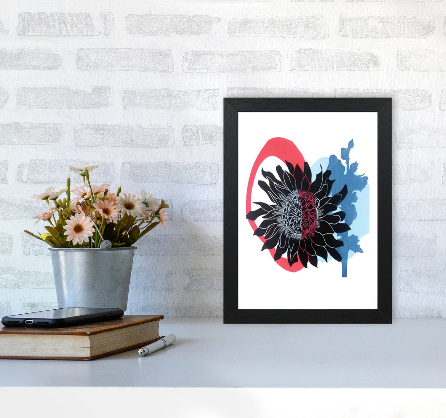 Rynx | Dahlia PLpostcard Art print by Kate Heiss