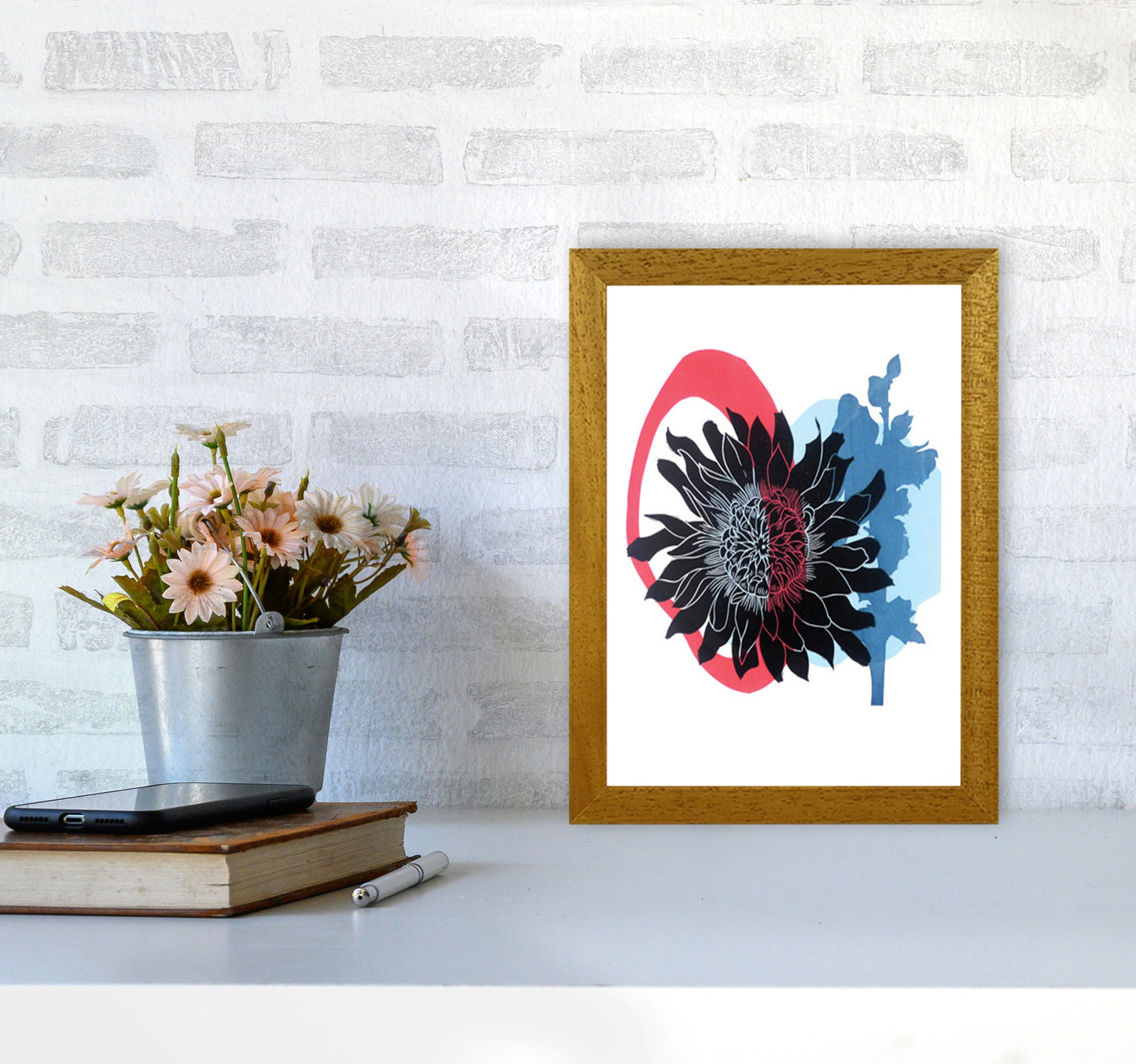 Rynx | Dahlia PLpostcard Art print by Kate Heiss