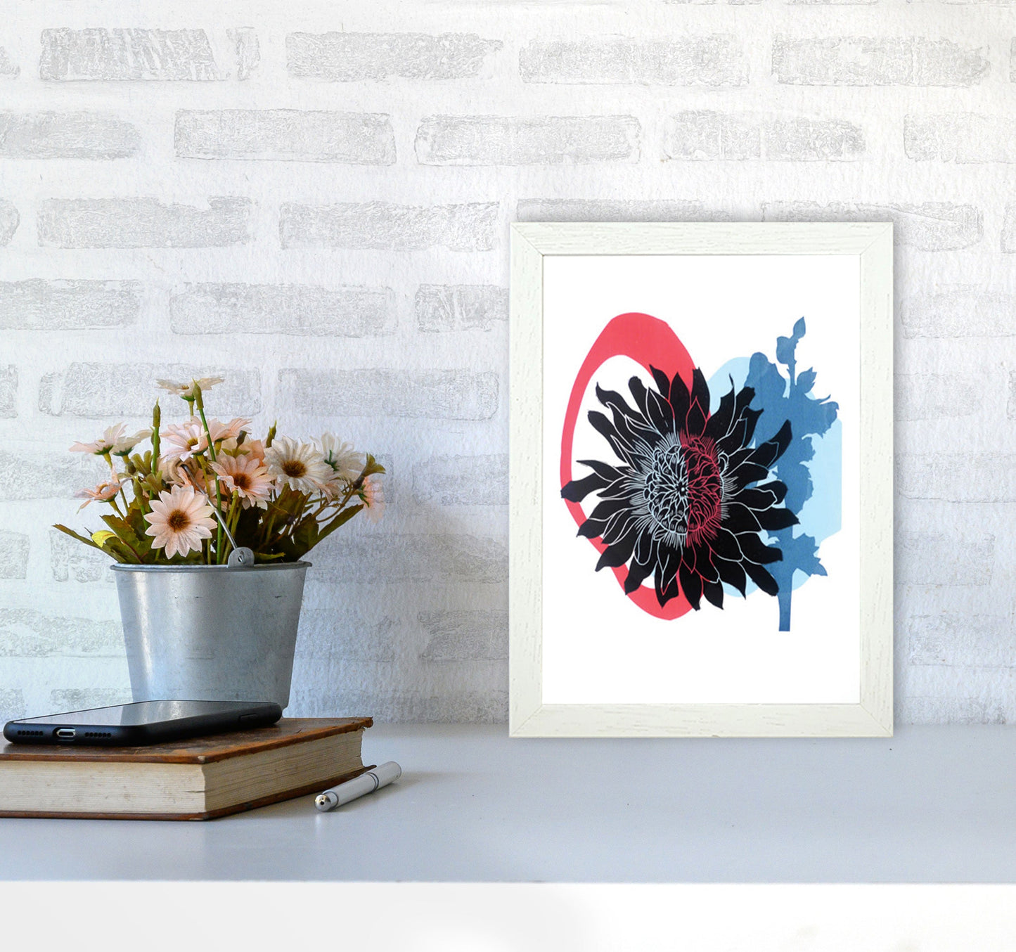 Rynx | Dahlia PLpostcard Art print by Kate Heiss