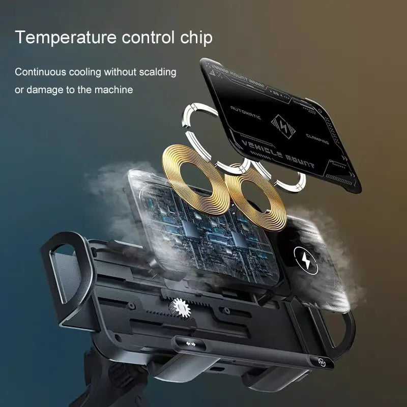 Rynx | Wireless Phone Holder for Car with Fast Charging