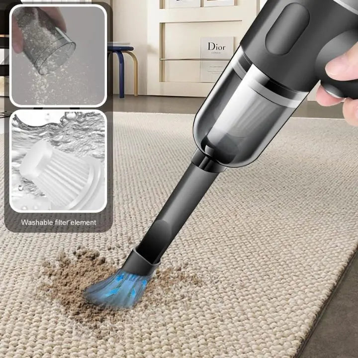Rynx | Wireless 3-in-1 Mini Vacuum Cleaner – Vacuuming, Blowing & Brushing in one