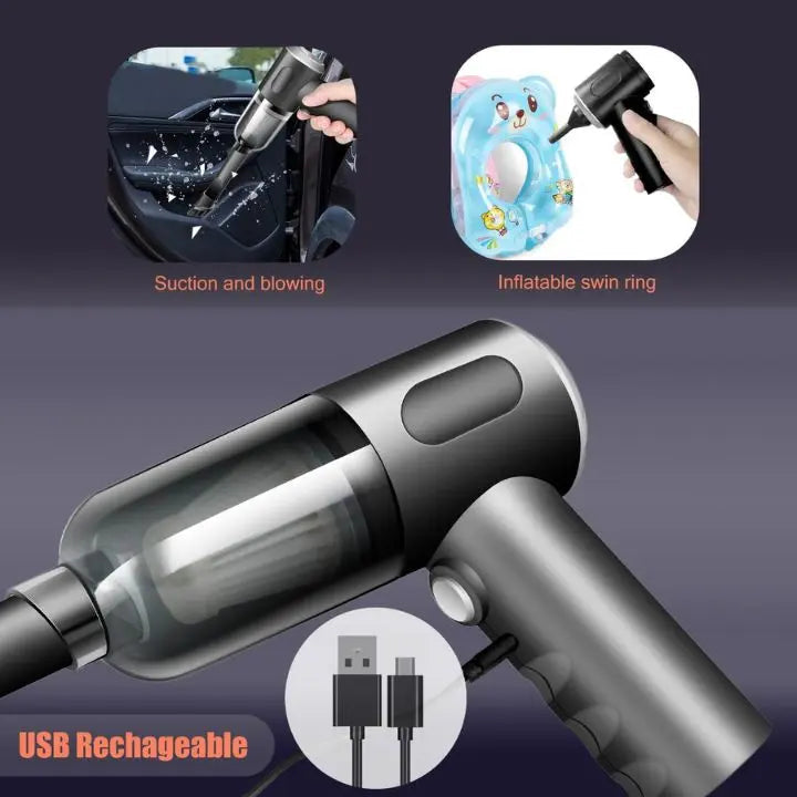 Rynx | Wireless 3-in-1 Mini Vacuum Cleaner – Vacuuming, Blowing & Brushing in one