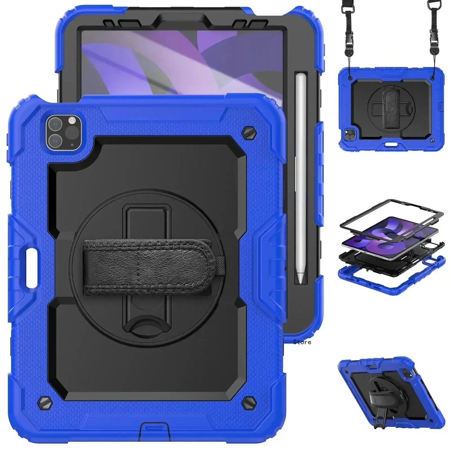 RYNX | Heavy Duty Robust Case For 2024 Ipad Air 11 And Ipad Air 13 Navy blue