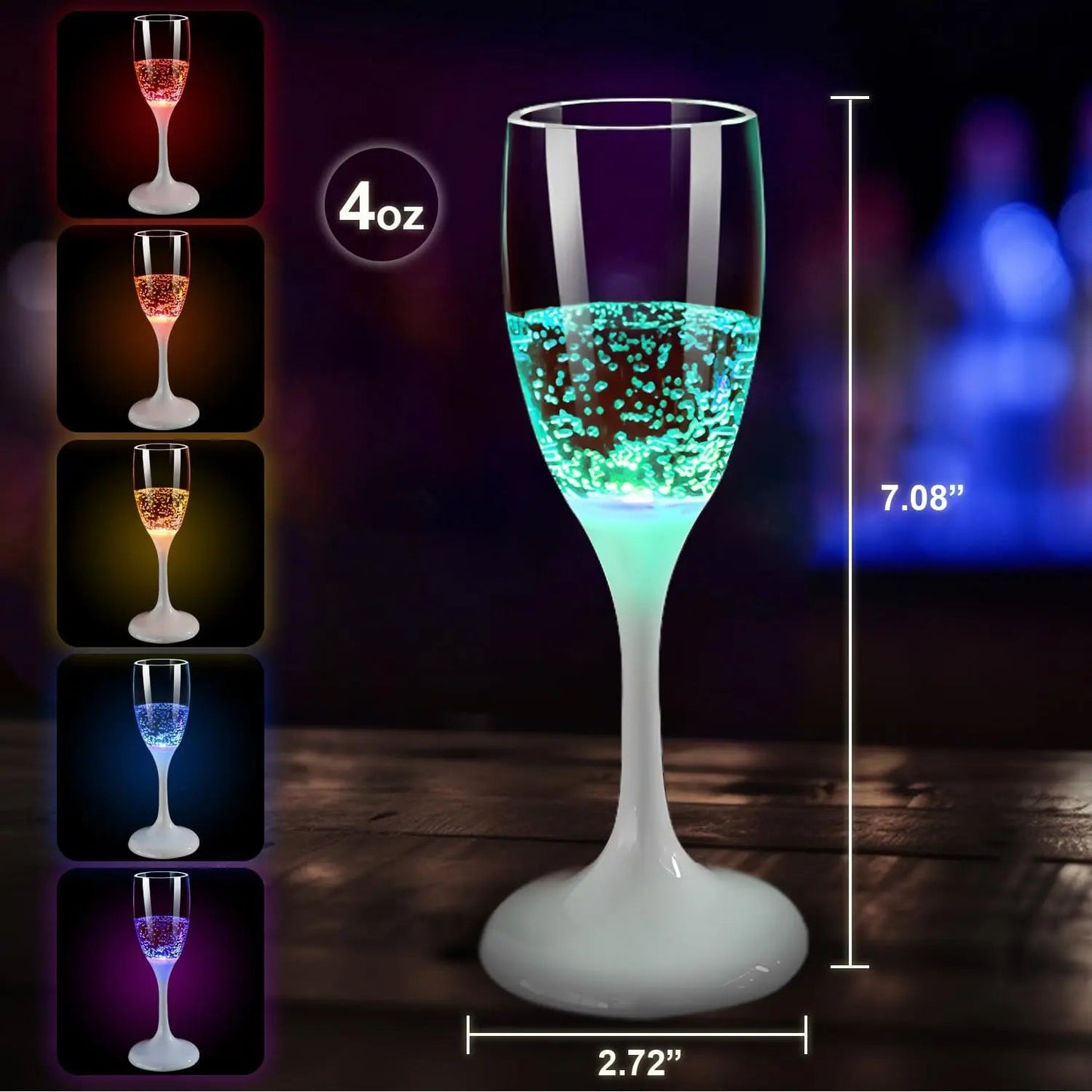 Rynx | LED Party-Illuminated Wine & Champagne Glasses