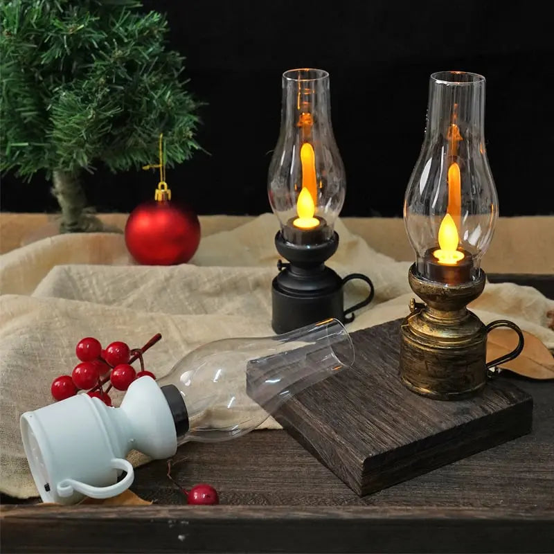 Rynx | LED Vintage Petroleum-Style Swing Candle Lamp