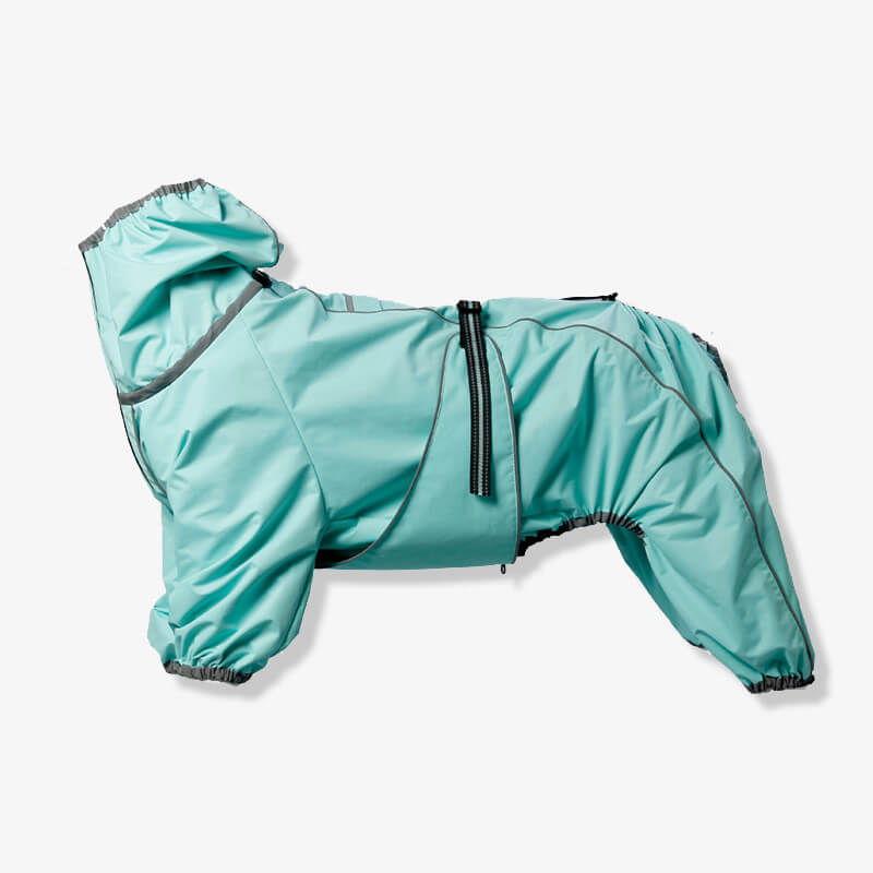 RYNX | Dog Outdoor Jacket Waterproof Adjustable Dog Rain Coat Green