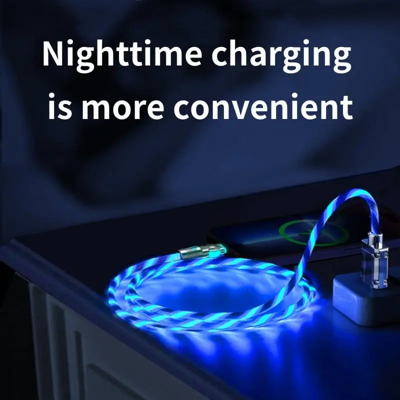 Rynx | Illuminated 540° Redatable data cable – High quality & fast charging