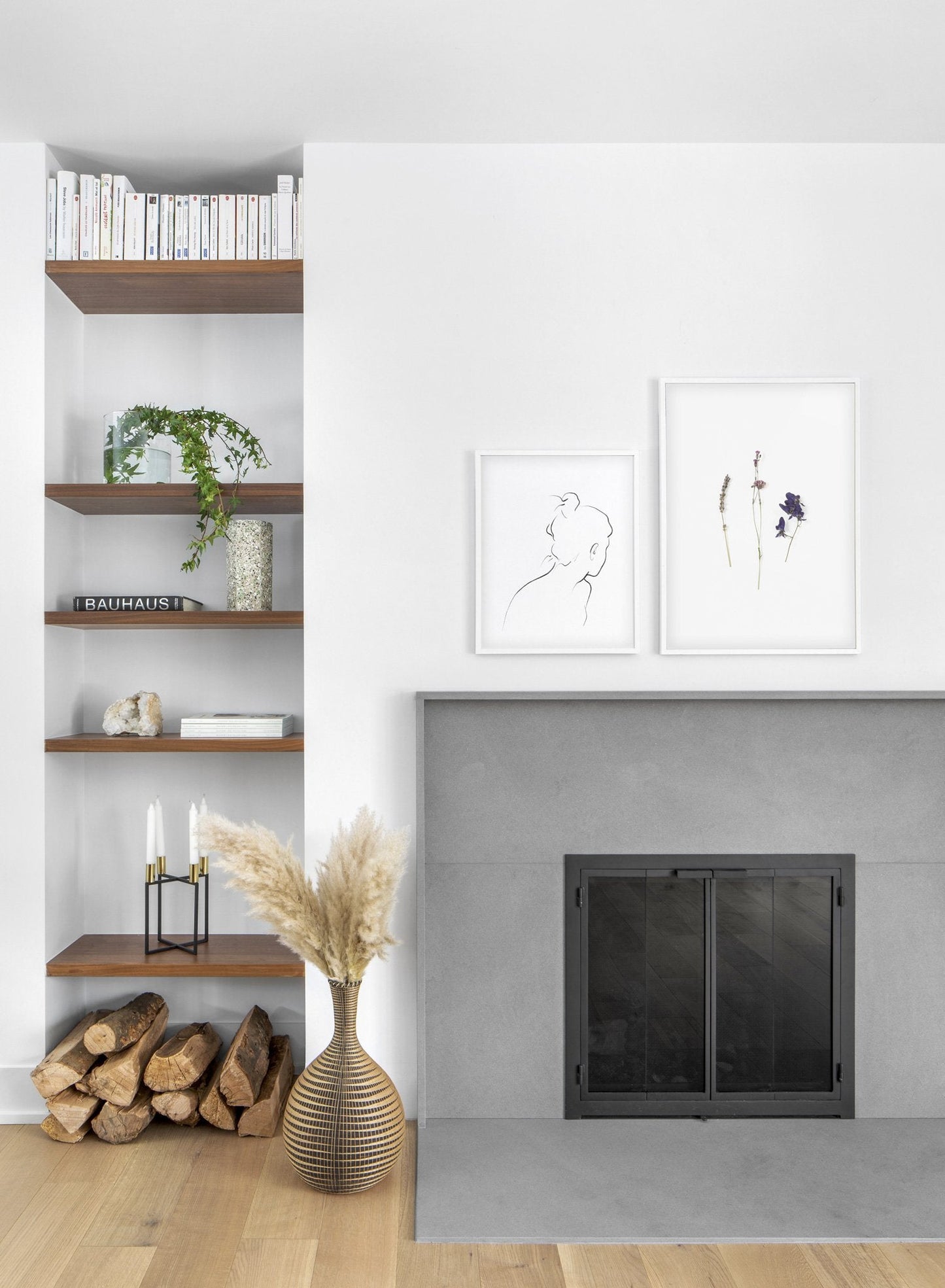 Rynx | Mauve dried flowers, poster