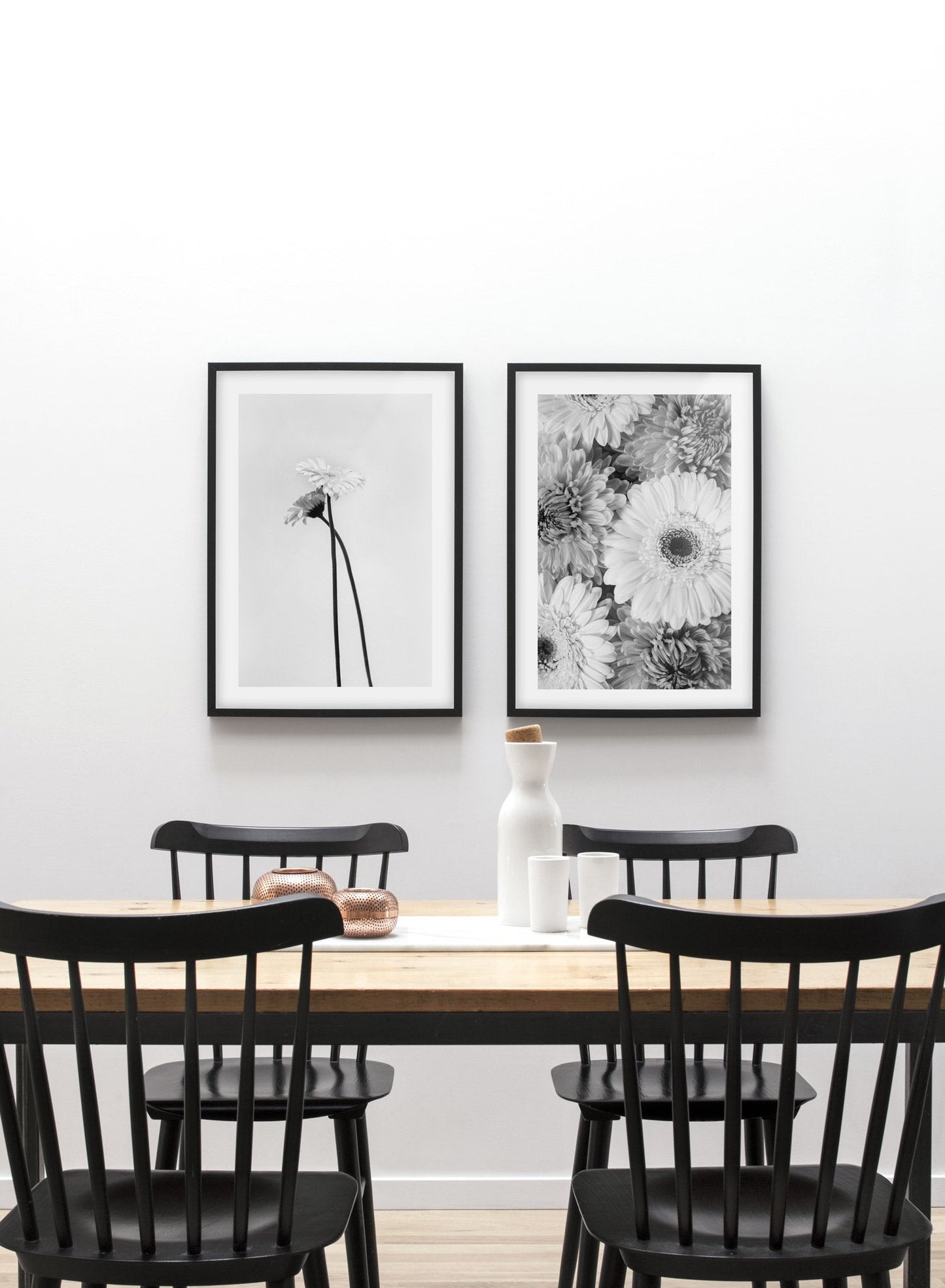Rynx | Black & White Gerbera, Poster