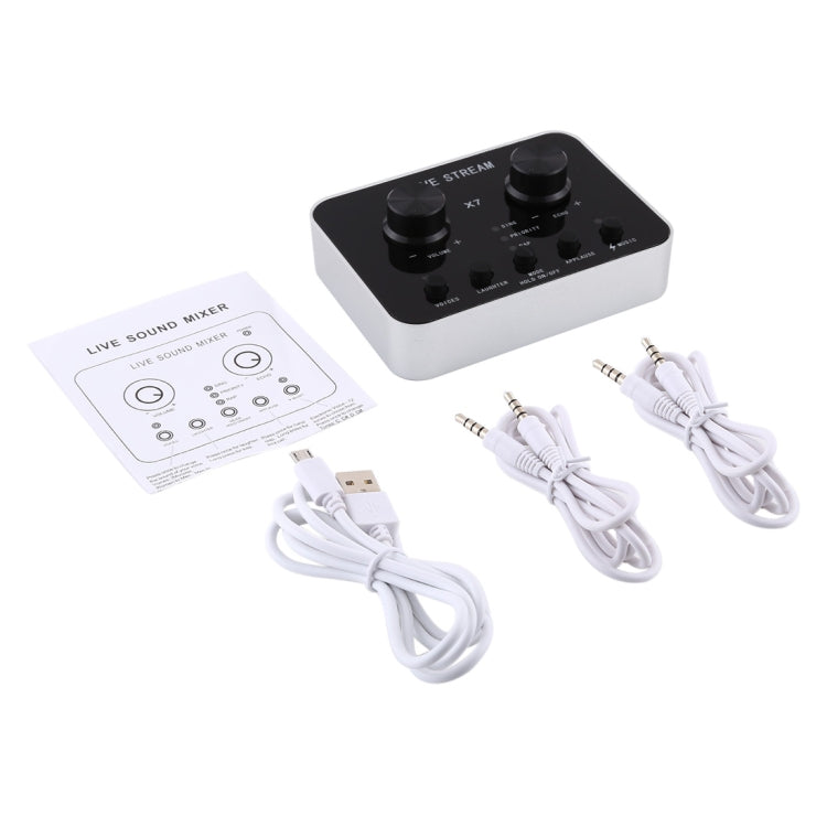 Rynx | X7 Live Broadcast Audio USB Headset Microphone Webcast Entertainment Streamer Sound Card for Phone, Computer PC