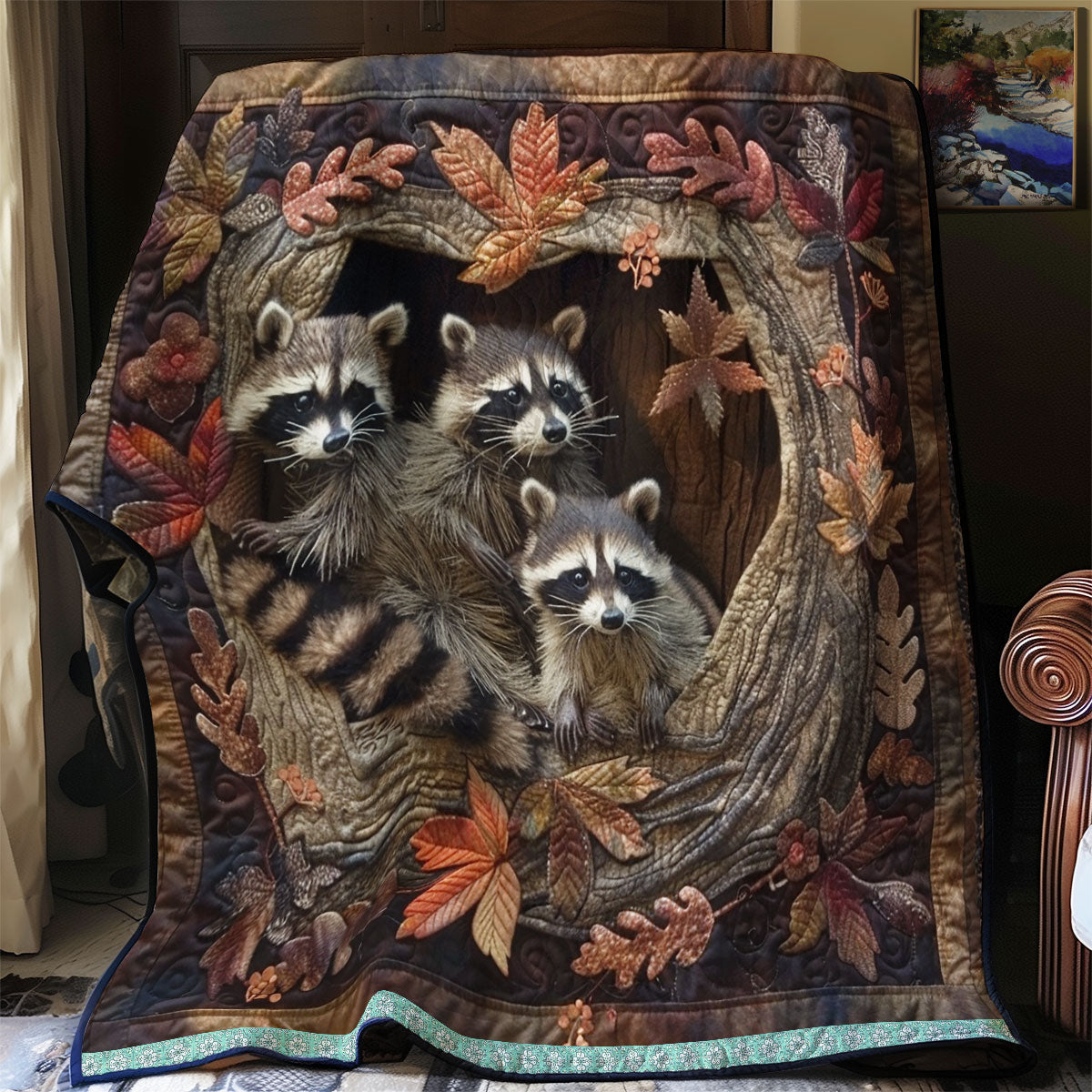 Rynx | Cozy Raccoon Den Quilt