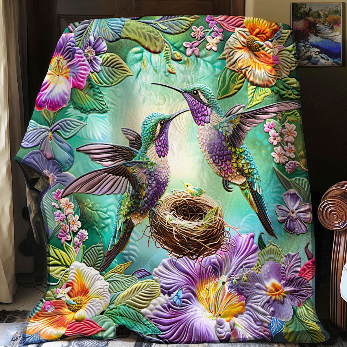 Rynx | Garden Hummingbird Comforter