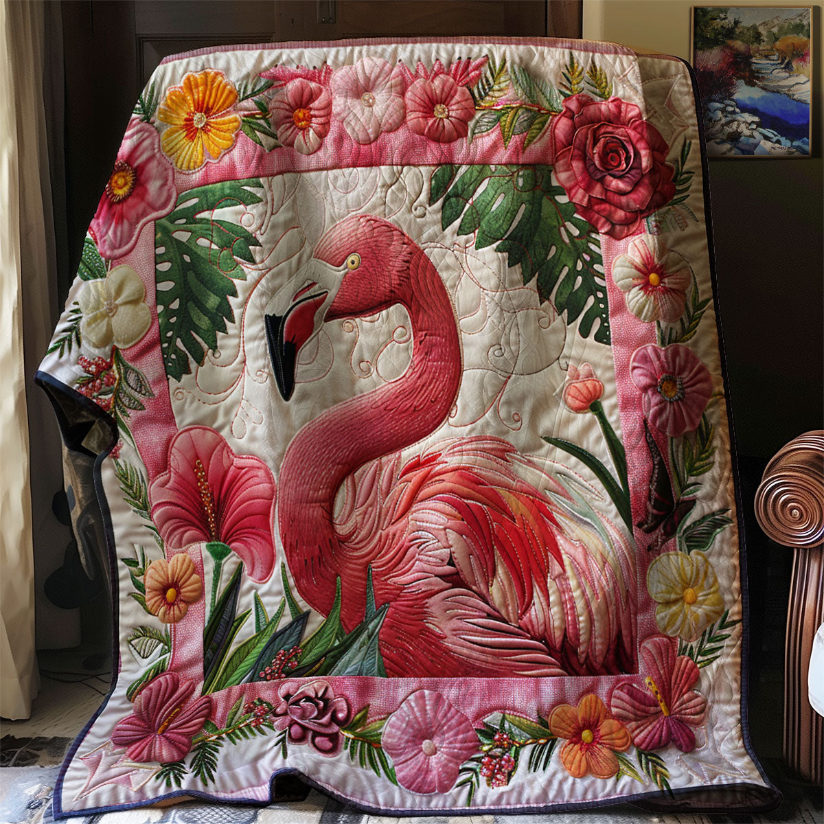Rynx | Pink Flamingo Comforter