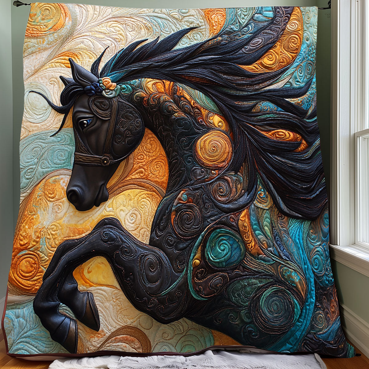 Rynx | Abstract Horse Quilt