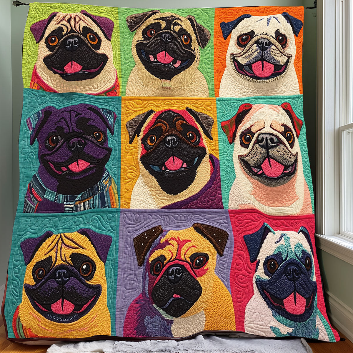 Rynx | Happy Pugs Quilt